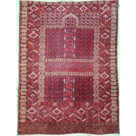 Hatchli Rug Antique Turkmen Hatchli rug 155 x 125 cm