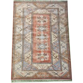 Turkish Milas rug pale Yellow Salmon 290 x 192 cm